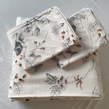 Dorma Woodland Robin Brushed Cotton King Duvet  Plus 2 Pillow Cases