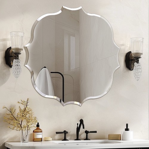 Frameless scalloped bevelled - scalloped,