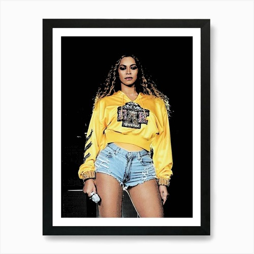Beyonce art print framed - 3,
