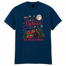 Believe The Polar Express Train Christmas Unisex T-Shirt Festive XMAS Santa Tee