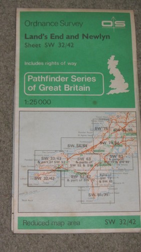 Ordnance survey pathfinder map - ordnance,
