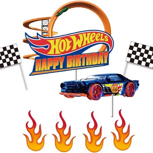 8pcs hot wheels - hot, cake