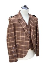 Men’s Argyle jacket Brown