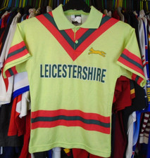 LEICESTERSHIRE FOXES 1994 ONE DAY HOGGER CRICKET SHIRT JERSEY BOYS 11-12 YEARS