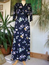 Vintage 1970's Pippa Dee Floral Maxi Wrap Dress Size W