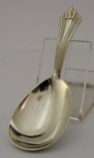 ALBANY PATTERN ENGLISH VICTORIAN STERLING SILVER CADDY SPOON 1880 ANTIQUE