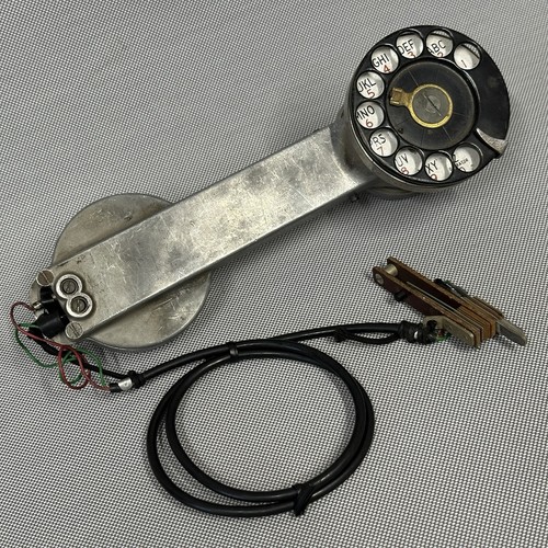 Vintage metal telephone butt - telephone,