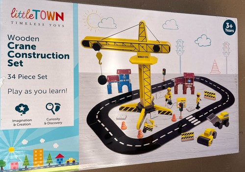 Little town wooden crane - little,