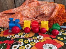 1980S VINTAGE WIBBLY WOBBLY TRAIN PULL ALONG NOSTALGIC CLASSIC TOY PLAYSKOOL