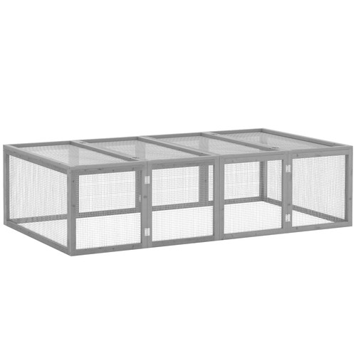 Pawhut rabbit hutch - pawhut,