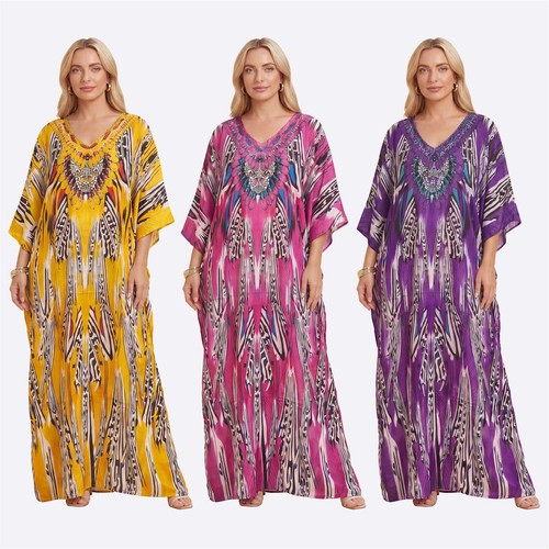 Womens long kaftan dress - kaftan,