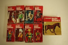 Bundle of 9 Playcraft Busy Bodies 8 people and 1 horse. All playworn