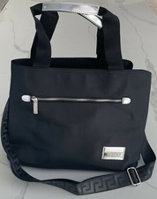 VERSACE PARFUMS Black & Silver Tote Bag / Shopper / Crossbody / Beach Bag