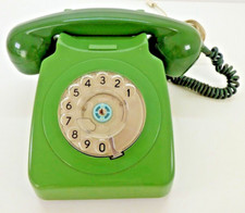 Telephone Rotary Dial Phone Retro Prop Collectible Vintage Retro British Green