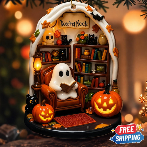 New cute reading ghost - cute,