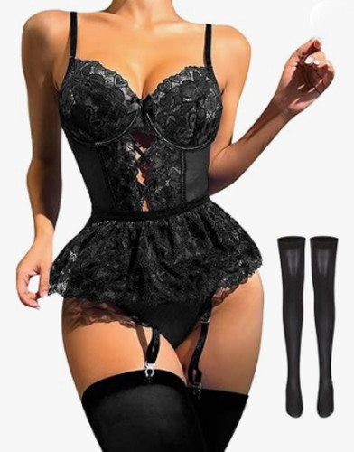 Women lace teddy lingerie - teddy,