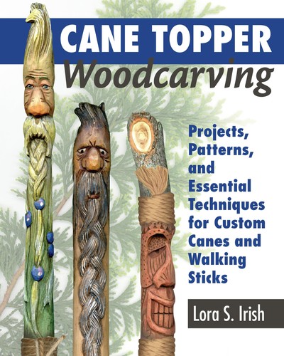 Cane topper woodcarving - cane,