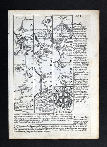 1720 ogilby bowen - 1720, map
