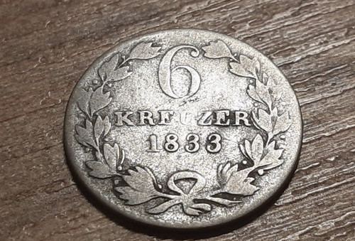 Old silver coin - silver, 1833