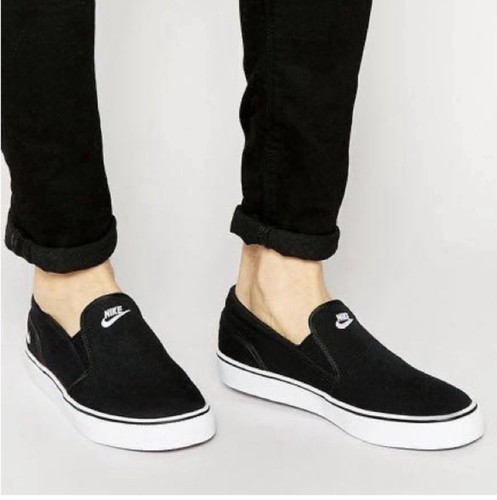 Nike black toki slip - , on