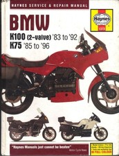 BMW K100 RS,RT,LT,K75,K75 C,T,S,RT HAYNES MANUAL 1983-1996 "HARDBACK"