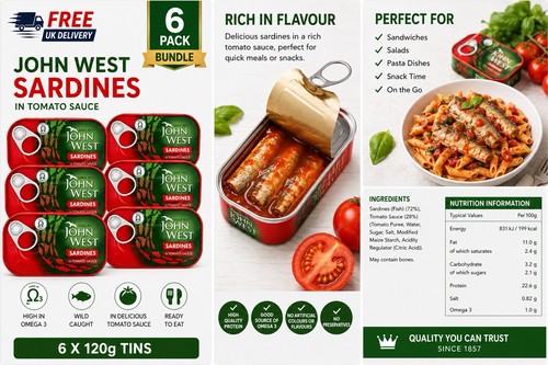 John west sardines - west,