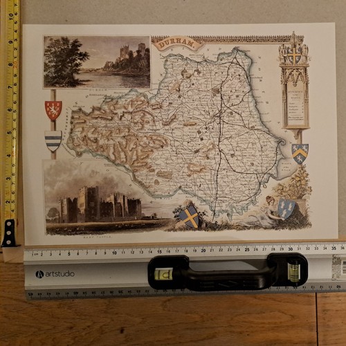 Vintage county map - map, of