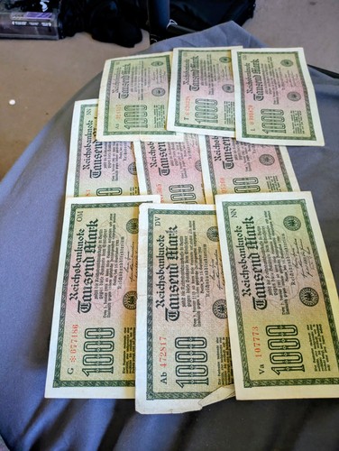 German banknotes 1000 - german, marks
