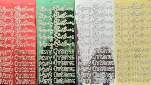 Christmas peel offs pack 4 - christmas, of