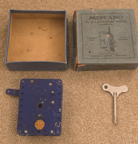 Meccano clockwork motor - clockwork,