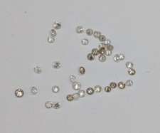 40 Natural Melee Diamonds 0.04–0.02ct Brilliant VS - SI Cut Loose Stones Lot