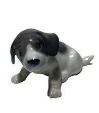 Stunning 1311 Royal Copenhagen Porcelain Denmark Figure Of Pointer Puppy Signed