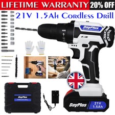 2025 Cordless Drill Screwdriver 21V 45Nm Electric Drilling Machine with Battery