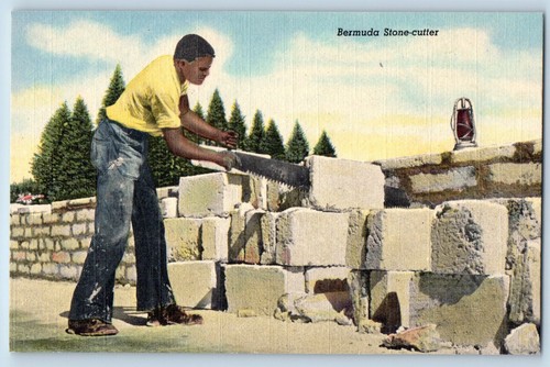 Bermuda postcard stone cutter - bermuda,