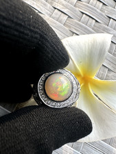 Ethiopian Opal  silver ring