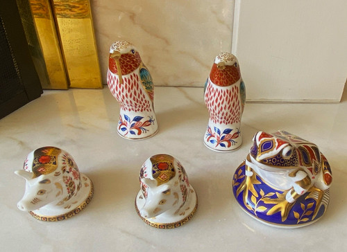 Porcelain bird figurines - bird,