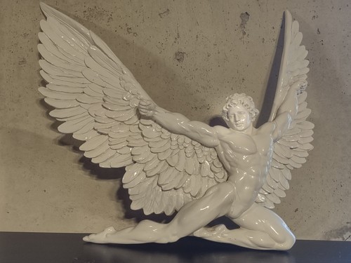 Toscano porcelain angel with - toscano,