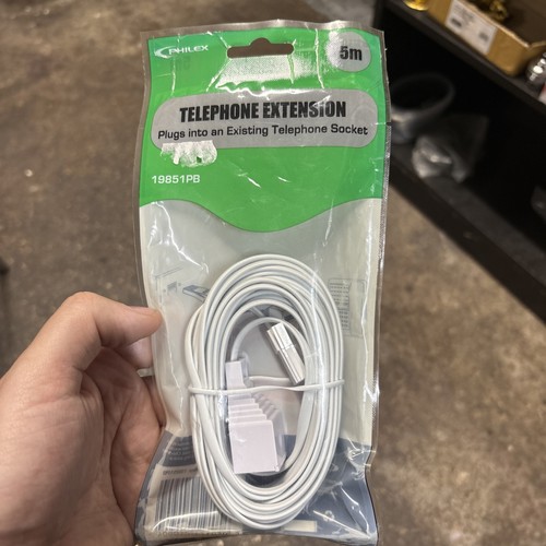 Telephone extension cable - 5m,