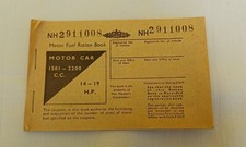 Motor Fuel Ration Book