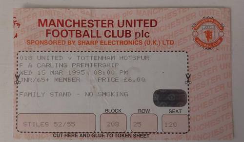 Ticket stub manchester united - ticket, stub-