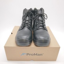 ProMan Activ Step Georgia Black Toe Cap Lace Up Boots - Size Eur 42