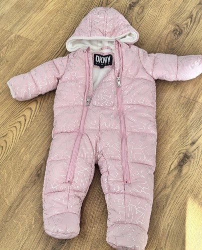 Dkny baby snowsuit teal - dkny,