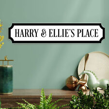 Personalised Street Sign Plaque Printed Indoor & Outdoor Sign for Garden Bar