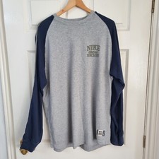 Vintage 90s NIKE Athletic Sweatshirt Jumper XL Extra Large Mens Swoosh Spellout