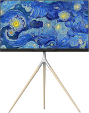 Wooden TV Tripod for 32-65 Inch Screen, Easel TV Stand Wood Weight up to 35 Kg, 