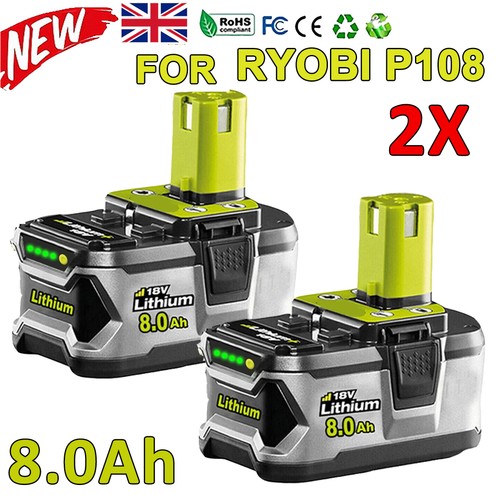 Pack 18v 0ah lithium - 2, 8.0ah