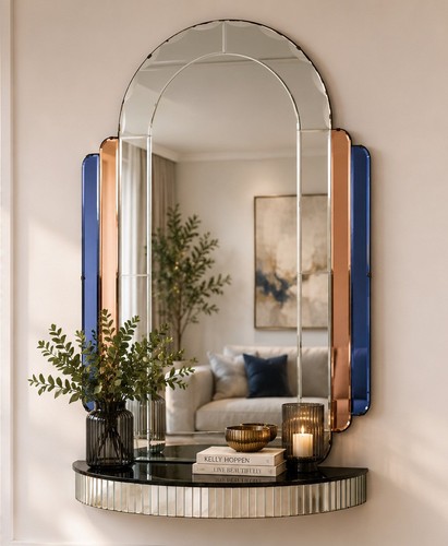 Vintage art deco mirror - art,