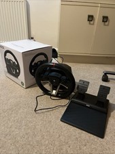Xbox Steering Wheel with Foot Pedals With Cables And Clamp