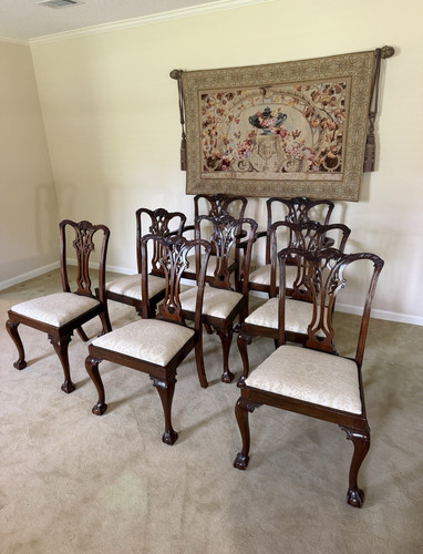Set mahogany chippendale - set,