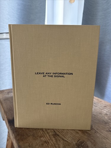 Signed ruscha leave any - ed,
